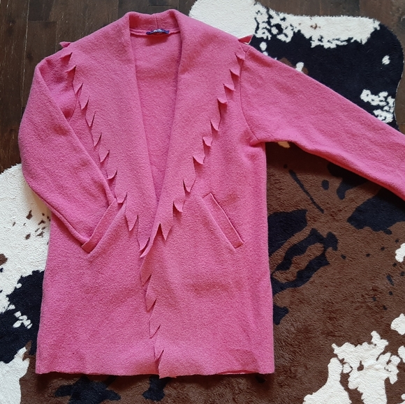 PINK feather trench - Picture 1 of 6